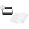 SILIKOMART STAMPO KIT TARTE RING SQUARE Top White Silicone 8cm