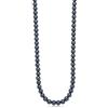 SAGAPO COLLANA ATLAS ACCIAIO PERLE NERO