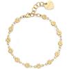 SAGAPO BRACCIALE Chunky PVD ORO QUADRIFOGLIO
