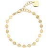 SAGAPO BRACCIALE Chunky PVD ORO DISCHETTI