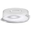 GUZZINI PIATTO TORTA con CAMPANA 34cm Trasparente
