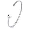 SAGAPO BRACCIALE RIGIDO Click ACCIAIO LETTERA T