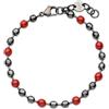 SAGAPO BRACCIALE Ripple PALLINE ROSSO