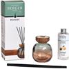 LAMPE BERGER DIFFUSORE BOUQUET WOOD Vert prune/Bois + 180ml Zeste de Verveine