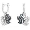 SWAROVSKI ORECCHINO SWAN BLACK/WHITE