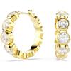SWAROVSKI ORECCHINO IMBER HOOP MINI WHITE/GOS