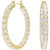 SWAROVSKI ORECCHINO MATRIX HOOP CRY/GOS