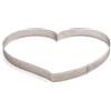 DECORA ANELLO MICROFORATO CUORE 24X22X3,5cm h. Acciaio Inox