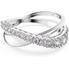 SWAROVSKI ANELLO RE HYPERBOLA WHITE 58