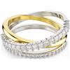 SWAROVSKI ANELLO RE HYPERBOLA 3BAND CRY/MIX 55