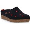 HAFLINGER CUORICINI MITTLEBLAU WOLLFILZ CALZ G
