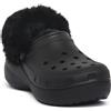 CROCS BLK CLASSIC PLATFORM FUZZ LINED CG
