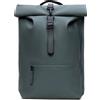 RAINS DARK GREY ROLTOP RUCKSACK