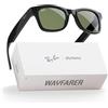 Meta Ray-Ban Occhiali da sole unisex RAY-BAN META RW 4006 WAYFARER Nero/G- Classic Green 50/22/150, Nero/G- Verde classico, 50/22/150