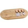 Ad Trend Tagliere Formaggio con 3 Coltelli 33 x 18 Cm