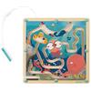 Janod - Labirinto Magnetico in Legno con Biglie Oceano - Sviluppo della Motricità Fine e della Concentrazione - Formato: 25 X 25 Cm - Certificato FSC - A Partire dai 2 Anni in Su, J05312