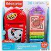 Fisher-Price Baby Uno Numeri e Colori, Include 5 Carte da Inserire nel Lettore con Luci e Suoni, Include Anello per Collegare Le Carte, Edizione: Tedesco, HHG91