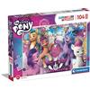 Clementoni - 23765 - Supercolor Puzzle - My Little Pony - 104 pezzi - Made in Italy, puzzle bambini 4 anni, puzzle cartoni animati, puzzle animali bambini