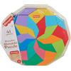 Fisher-Price - Puzzle Mandala in Legno, 40 Pezzi Colorati con Disegni Geometrici e certificati FSC, Gioco Creativo per Lo Sviluppo delle capacità motorie, Giocattolo per Bambini, 3+ Anni, HXT94