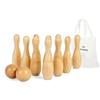 Bigjigs Toys Set da Bowling a 10 spilli, 12 Birilli in Legno, Set da Giardino e Giochi da Prato, Regali ecologici per Bambini dai 2 Anni in su