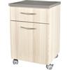 GIMA COMODINO con cassetto - beige striato
