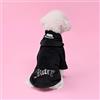 Juicy Couture Felpa con cappuccio per animali domestici in velluto con strass, taglia XS/S (0,9-3,2 kg), per cani di piccola taglia o gatti