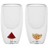 THUN - Set 2 bicchieri bibita con frutta Eleganza Esotica - Vetro borosilicato, 350ML 8,5X15H CM