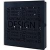 HAKU Cassetta Portachiavi Nero, Metallo - Dim. L 22 cm x A 24 cm x P 5 cm, Stile Moderno