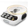 OEM Lettore Bluetooth 6 in 1 - Radio FM, luce notturna, display LCD, 4000 mAh, USB/AUX/Type-C, design vintage per l'uso quotidiano (bianco)