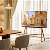 OEM Supporto TV per schermi da 37 a 86 pollici - Supporto TV regolabile in legno massello con design Ezel - Ideale per la camera da letto e il soggiorno - Supporto TV con rotelle