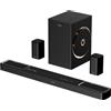 OEM Soundbar per home theater con Dolby Atmos, sistema audio surround per TV con 2 diffusori surround, controllo tramite app, soundbar per TV con subwoofer, BT 5.4, HDMI eARC