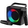 OEM Altoparlante Bluetooth portatile con telecomando UHF e regolazione dei bassi e degli alti, supporto PA, TWS, ingresso AUX, registratore FM. Contenuto della confezione