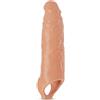 BDSMAGE Manicotto per pene per estensione del pene 5 cm, 28 cm Manicotto per pene taglia XXL Ingrandimento del grande Giocattoli sessuali per coppie Uomini (Color carne)