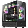 GAMEMAX NEX C51 Case gaming ATX mid-tower, vetro temperato doppio, 3 ventole ARGB PWM 120mm, Type-C, 2× USB 3.0, radiatore 360mm, compatibile RTX 4090 & RTX 5090
