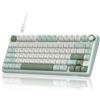 RK ROYAL KLUDGE R75 Tastiera da gioco meccanica cablata con interruttori blu, tasti PBT a doppio tiro, retroilluminazione RGB, foresta verde per Windows Mac