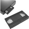 Garsent Pulitore per testine VCR, detergente per testine VHS, detergente per testine video VHS per lettori VCR VHS, tecnologia a secco, riutilizzabile fino a 50 volte, non richiede liquidi