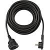 Brennenstuhl, Cavi di prolunga corti con spina piatta angolata 10m H05VV-F3G1,5 nero