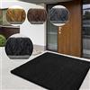 casa pura Tappetino in cocco di alta qualità tappeto in fibra naturale ottimo zerbino per interni ed esterni tappetino d'ingresso resistente e assorbente molte dimensioni spessore (Nero 17 mm, 50 x 80 cm)