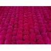 DECORATION CRAFT Ghirlanda di fiori di calendula artificiale magenta da 1,5 m, per feste, matrimoni, Diwali Mehndi Pooja Festival e decorazione tradizionale a tema indiano, decorazione per la casa,