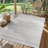 SIMPEX Tappeto da Esterno Grigio 280x370 cm, Resistente agli Agenti Atmosferici & UV, Cucina, Balcone, Terrazza, Soggiorno e Sala da Pranzo, Design Boho Scandinavo
