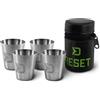 Delphin Set bicchierini in acciaio inox Delphin RESET 4 in 1