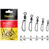 Delphin Rolling swivel with T snap / 10pz