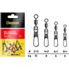 Delphin Rolling swivel with Japan snap / 10pz