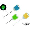 Delphin Set aghi fluo e trapano Fluo Delphin T-END Grip 3XF