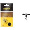 Delphin Inline swivel with rubber stopper