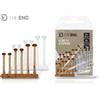 Delphin Stopper elastico Delphin TheEND / 36 pz | 18,21,25 mm / Ground+Clear