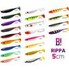 Delphin Soft shad BOMB! Rippa / 5pz | 5cm/NERO