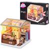 Mini Brands Mini Spaces (Bakers Haven) di ZURU - Costruite e personalizzate 4 diversi spazi di gioco in miniatura: una panetteria, un ristorante di hamburger, un bar e una gelateria.