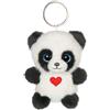 GIPSY TOYS - PORTACHIAVI IN PELUCHE PANDA CUTYDOOS LOVEGRIGIO ARDESIA - 8 CM - REGALO SAN VALENTINO E FESTA DELLA MAMMA - ACCESSORIO TENDENZA -REGALO ORIGINALE - COMPLEMENTO PER BORSE E CHIAVI