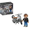 PLAYMOBIL | Vespa | Vespa 80° anniversario: stile originale | Edizione anniversario dal design rétro argentato con personaggio, casco e foglio di adesivi | dai 4 anni in su | 72282